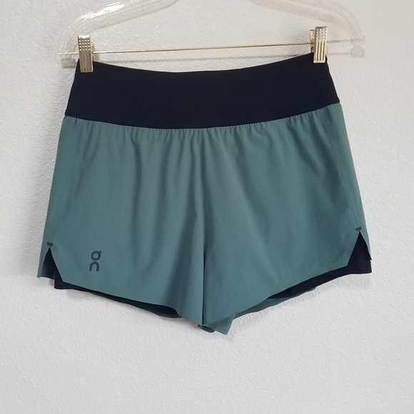 On Running Women's Running Shorts in Stone - Picture 1 of 8